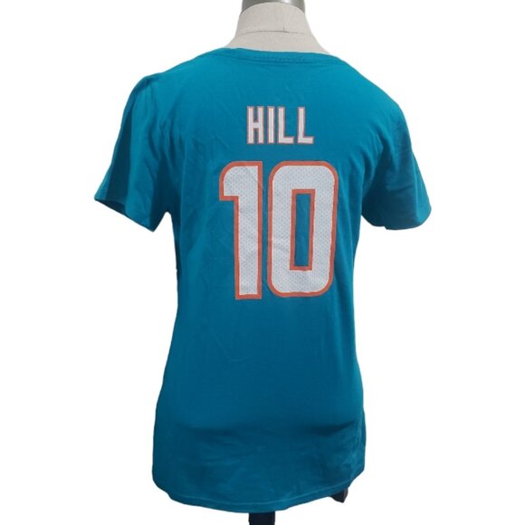 CT1739 Miami Dolphins NWT Ladies T-Shirt #10 Tyreek Hill S/P - Picture 3 of 3
